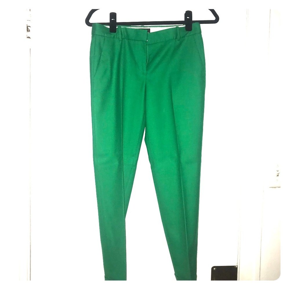 J. Crew Cafe Capri size 0, green